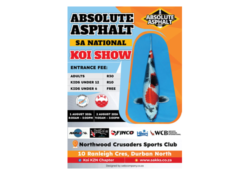 Absolute Asphalt SA National Koi Show poster